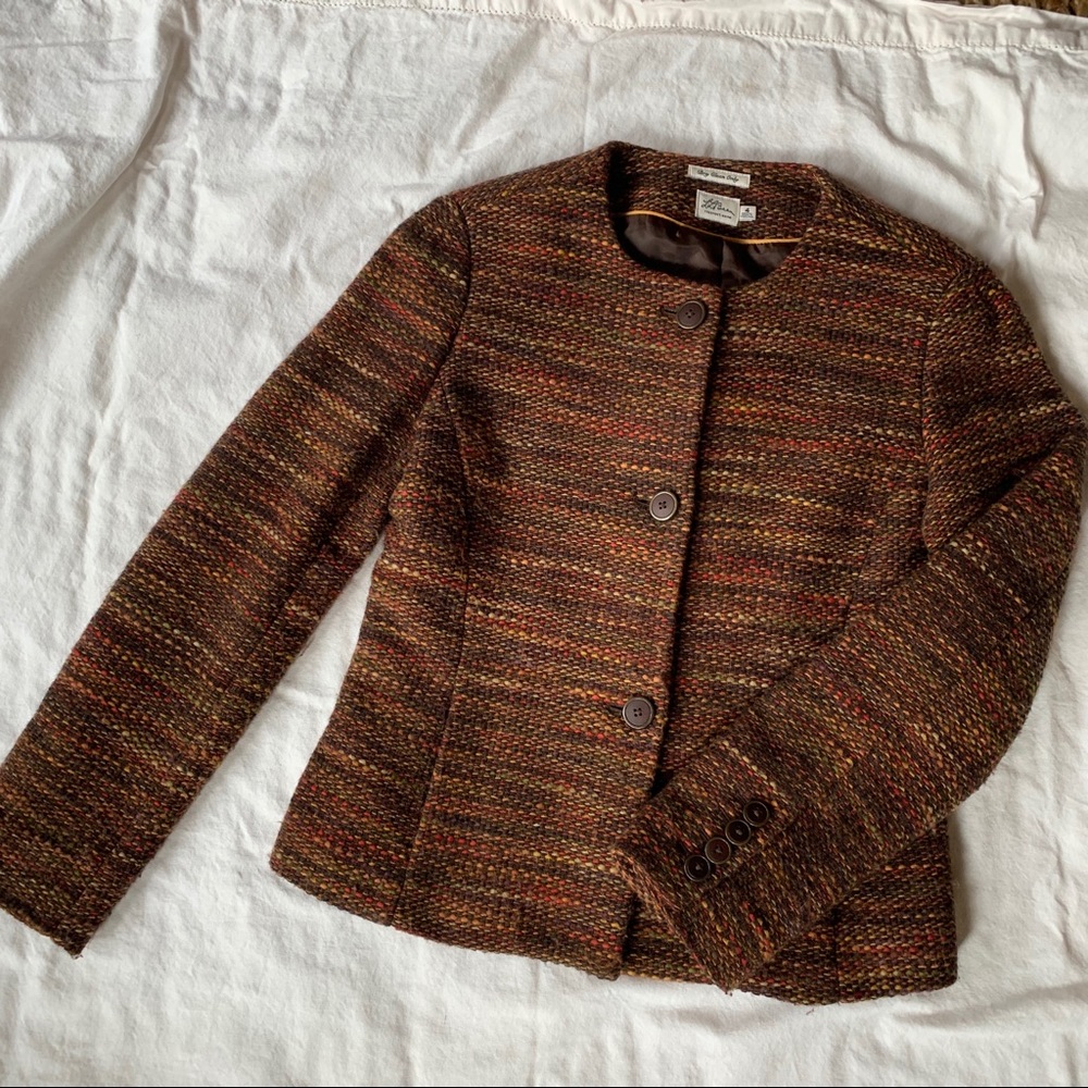 LL Bean Signature boucle blazer